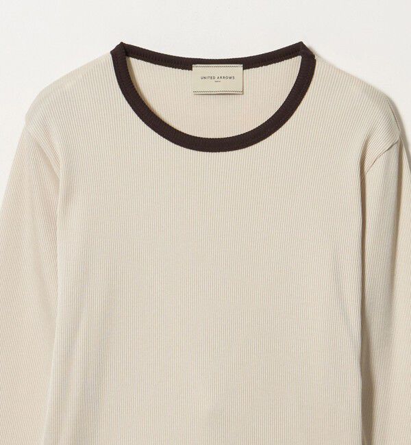 UNITED ARROWS「リブ バイカラー パイピング カットソー」|Tシャツ・カットソー|