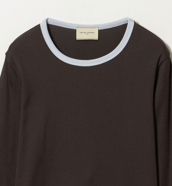 UNITED ARROWS「リブ バイカラー パイピング カットソー」|Tシャツ・カットソー|