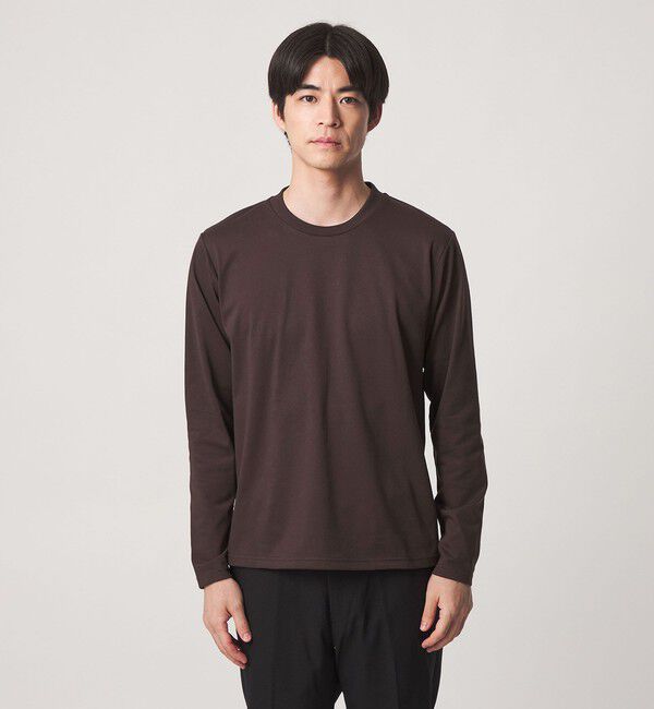 UNITED ARROWS green label relaxing「【WEB限定】JUST fit ジャケイン クルーネック 長袖 Tシャツ -吸水速乾・抗菌-」|Tシャツ・カットソー|