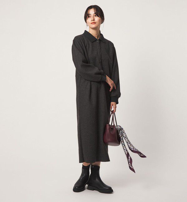 UNITED ARROWS green label relaxing「ウールライク ポロワンピース」|ワンピース|