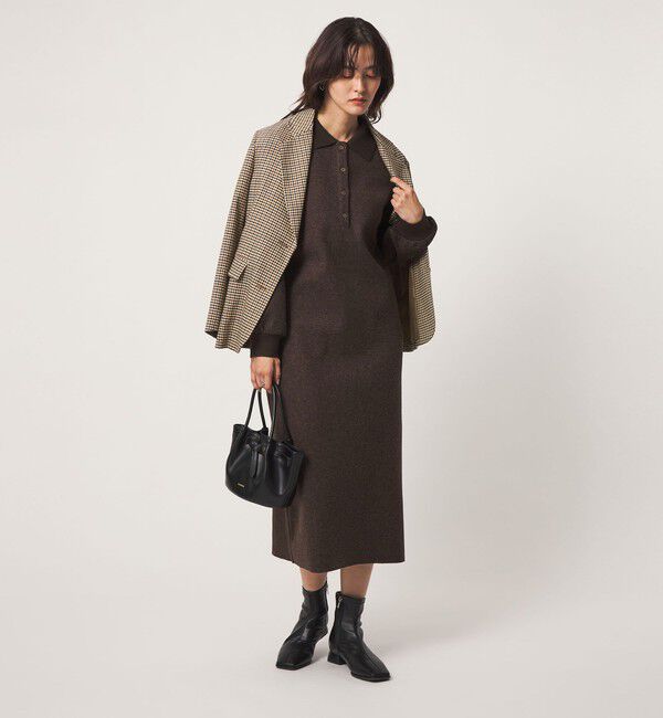 UNITED ARROWS green label relaxing「ウールライク ポロワンピース」|ワンピース|