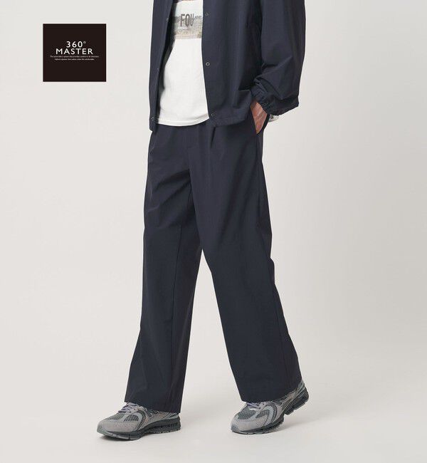 BEAUTY&YOUTH UNITED ARROWS「【WEB限定】360&deg;MASTER 1プリーツ ストレート イージーパンツ NO.8 セットアップ対応 撥水 ストレッチ ウ」|チノ|