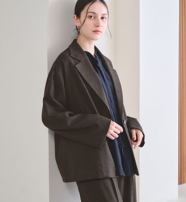 BEAUTY&YOUTH UNITED ARROWS「【WEB限定 Wardrobe DAILY MINIMAL】テーラード チェック ジャケット」|テーラードジャケット|