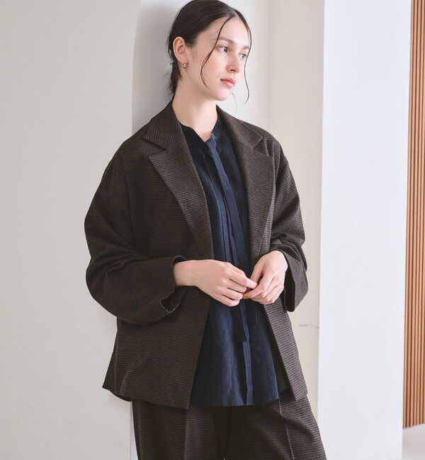 BEAUTY&YOUTH UNITED ARROWS「【WEB限定 Wardrobe DAILY MINIMAL】テーラード チェック ジャケット」|テーラードジャケット|