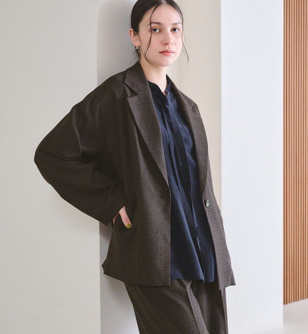 BEAUTY&YOUTH UNITED ARROWS「【WEB限定 Wardrobe DAILY MINIMAL】テーラード チェック ジャケット」|テーラードジャケット|