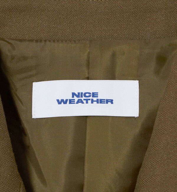 NICE WEATHER「＜NICE WEATHER＞ヘリンボーン リラックス 3B ジャケット」|テーラードジャケット|