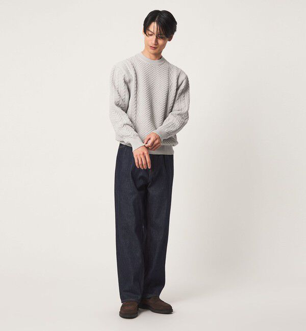 UNITED ARROWS green label relaxing「＜GIM＞アラン 7G クルーネック ニット」|ニット・セーター|