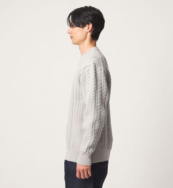 UNITED ARROWS green label relaxing「＜GIM＞アラン 7G クルーネック ニット」|ニット・セーター|