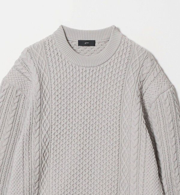 UNITED ARROWS green label relaxing「＜GIM＞アラン 7G クルーネック ニット」|ニット・セーター|