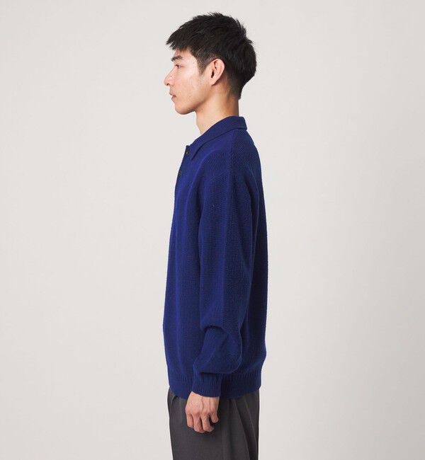 UNITED ARROWS green label relaxing「ハミルトンラムズウール ナイロン 長袖 ニットポロ」|ポロシャツ|