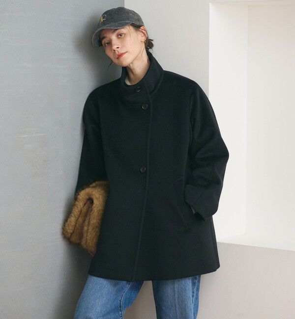 BEAUTY&YOUTH UNITED ARROWS「スタンドカラー ミドルコート」|その他|BLACK