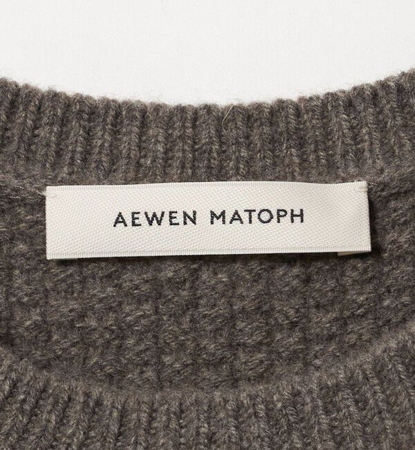 AEWEN MATOPH「＜AEWEN MATOPH＞ウール ケーブル ペプラム ニット」|ニット・セーター|