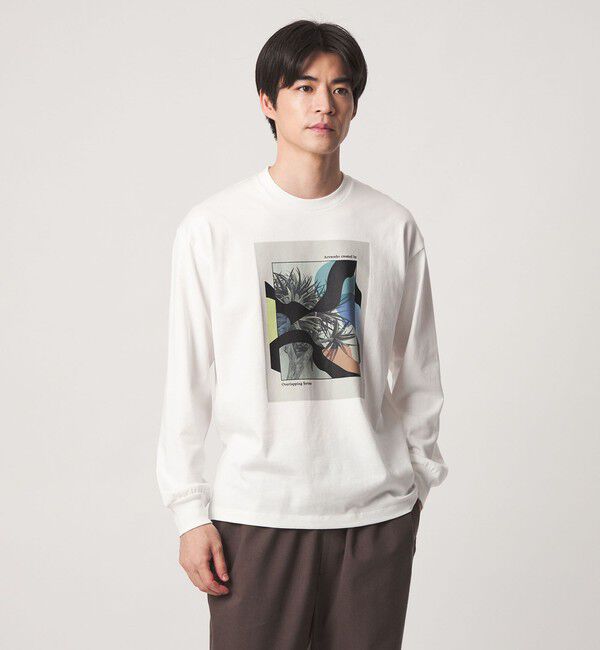 UNITED ARROWS green label relaxing「＜Phospho Graphica＞グラフィック 長袖 Tシャツ カットソー」|Tシャツ・カットソー|