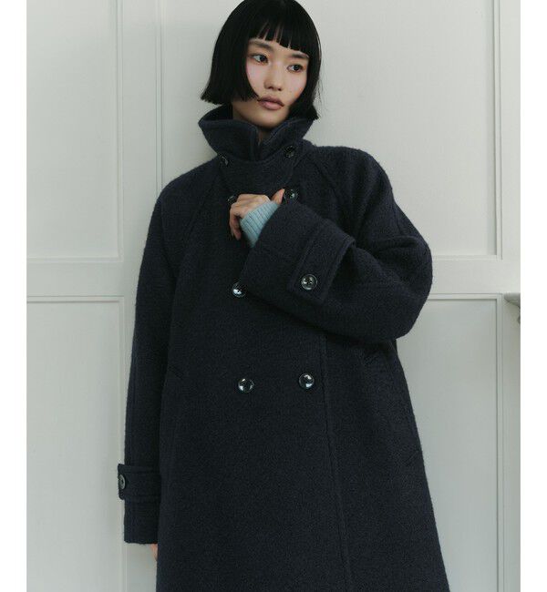 EMMEL REFINES「＜EMMEL REFINES＞EM Aライン バックタック ミディアムコート」|その他|NAVY