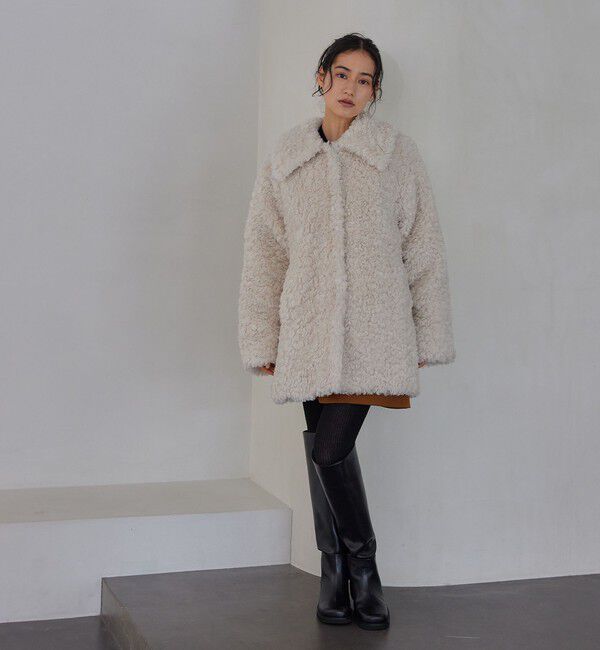 EMMEL REFINES「＜EMMEL REFINES＞EM カーリーボア ミディアム コート」|その他|