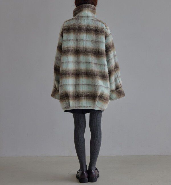 EMMEL REFINES「＜EMMEL REFINES＞EM シャギー チェック ミディアム コート」|その他|