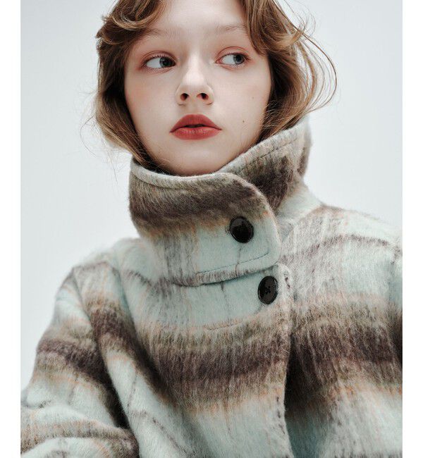 EMMEL REFINES「＜EMMEL REFINES＞EM シャギー チェック ミディアム コート」|その他|