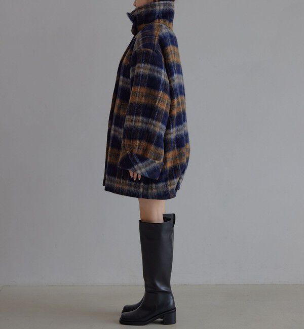 EMMEL REFINES「＜EMMEL REFINES＞EM シャギー チェック ミディアム コート」|その他|