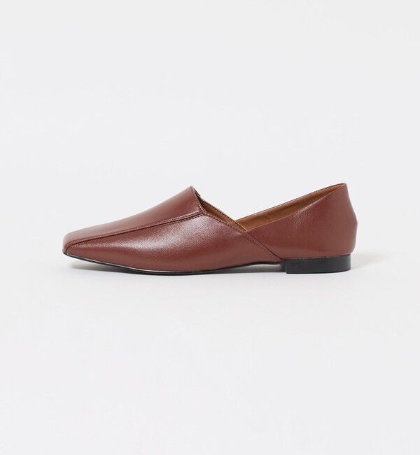 UNITED ARROWS green label relaxing「スクエアトゥ フラットシューズ」|ローファー|