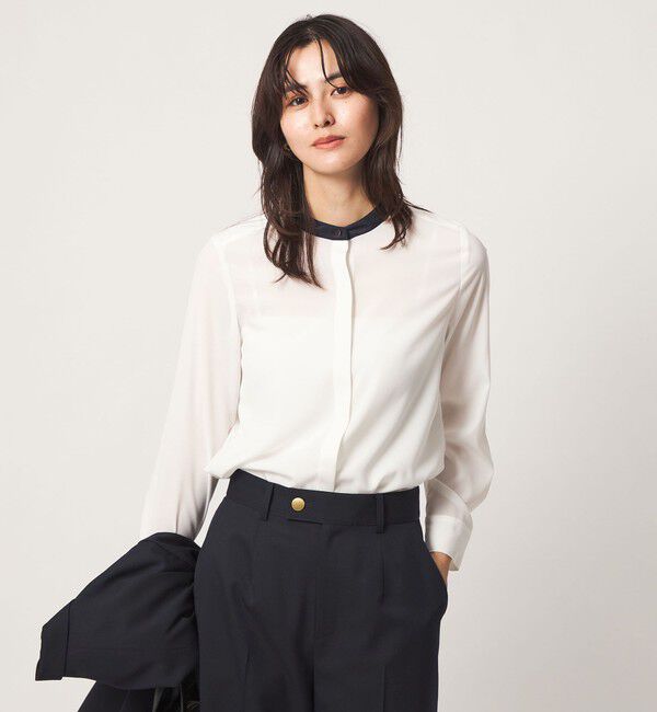 UNITED ARROWS green label relaxing「バイカラー シャツ」|シャツ・ブラウス|