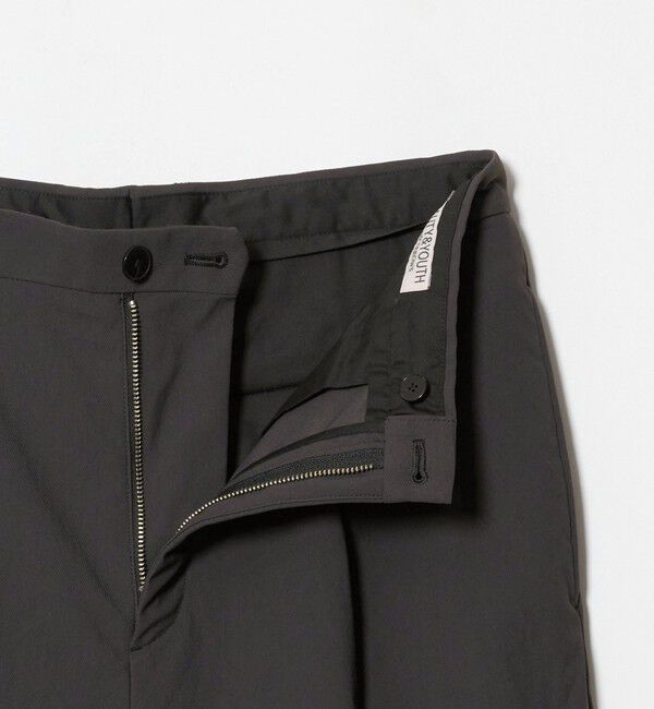 BEAUTY&YOUTH UNITED ARROWS「カルゼ ナイロン 1プリーツ テーパード パンツ NO.10」|チノ|