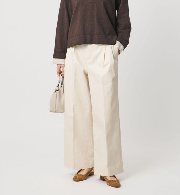 UNITED ARROWS「チノ ワイドパンツ」|チノ|