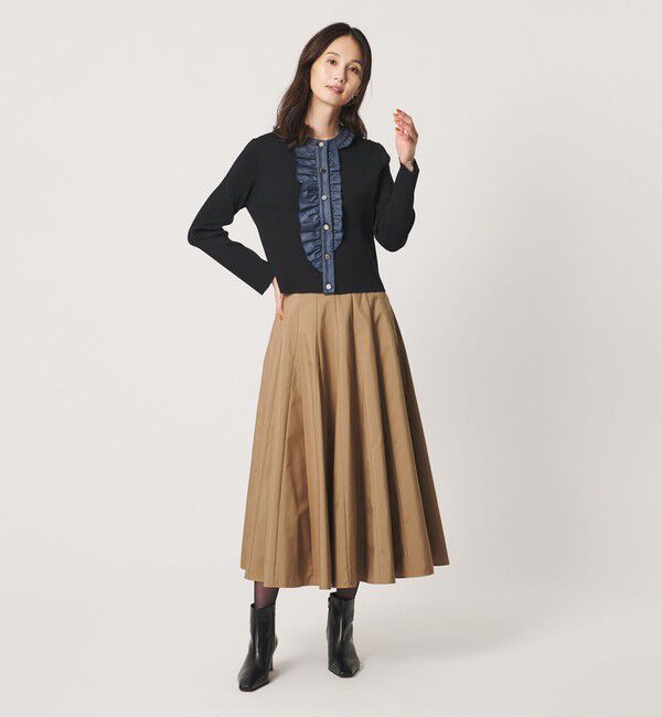 UNITED ARROWS「タフタ マチ スカート ‐はっ水‐」|フレア|