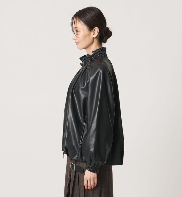 UNITED ARROWS「＜MARILYN MOON＞レザーライク ミドル ブルゾン」|その他|