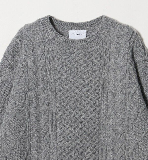 UNITED ARROWS「ケーブル クルーネック ニット」|ニット・セーター|