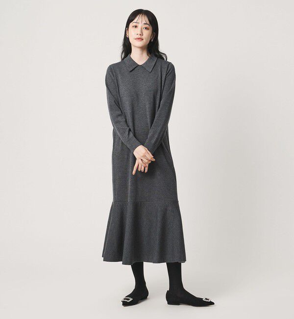 UNITED ARROWS「ポロニット ワンピース」|ワンピース|