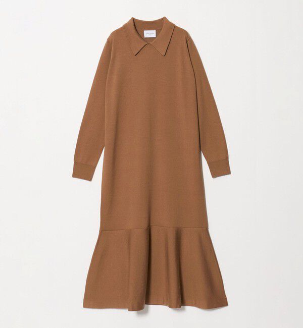 UNITED ARROWS「ポロニット ワンピース」|ワンピース|BEIGE