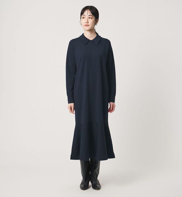 UNITED ARROWS「ポロニット ワンピース」|ワンピース|