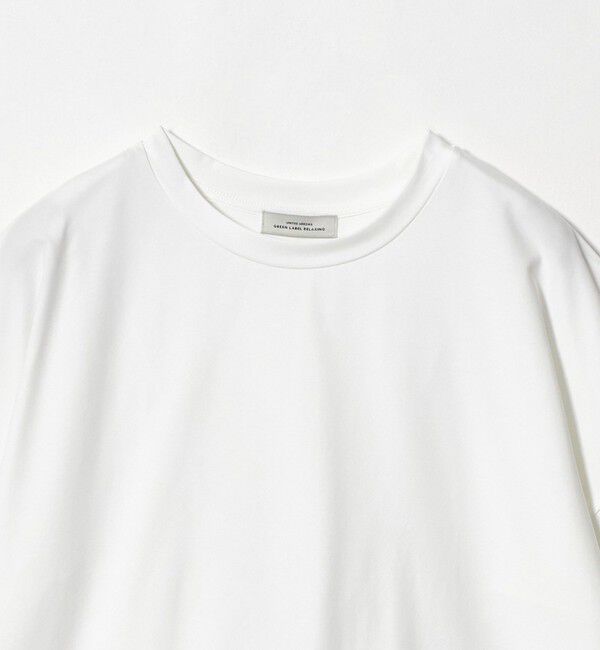 UNITED ARROWS green label relaxing「【WEB限定】袖フリル プルオーバー カットソー 接触冷感 UVカット 遮熱」|Tシャツ・カットソー|
