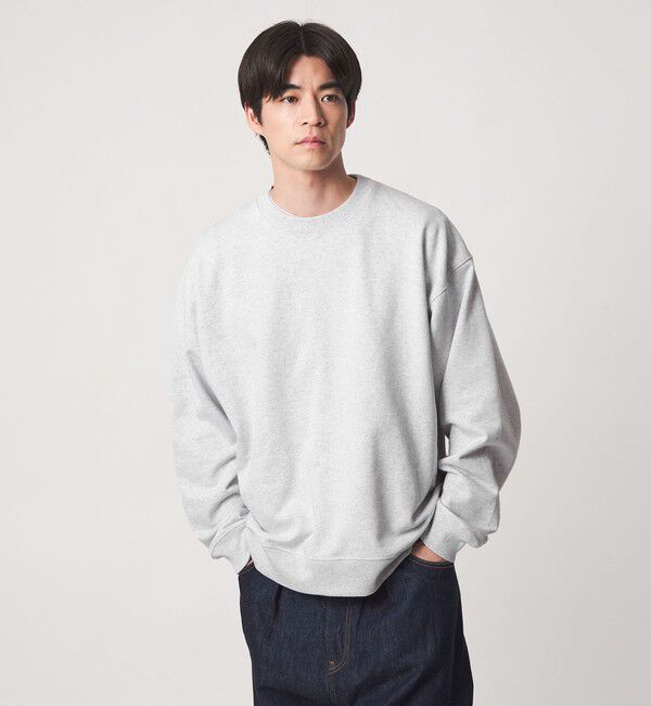 UNITED ARROWS green label relaxing「【WEB限定】＜GOAT＞ボックス クルーネック スウェット 15.5オンス」|スウェット・ジャージ|LT.GRAY