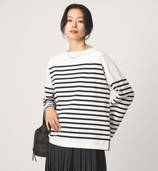 UNITED ARROWS green label relaxing「バスクボーダー ロングスリーブ プルオーバー カットソー」|Tシャツ・カットソー|