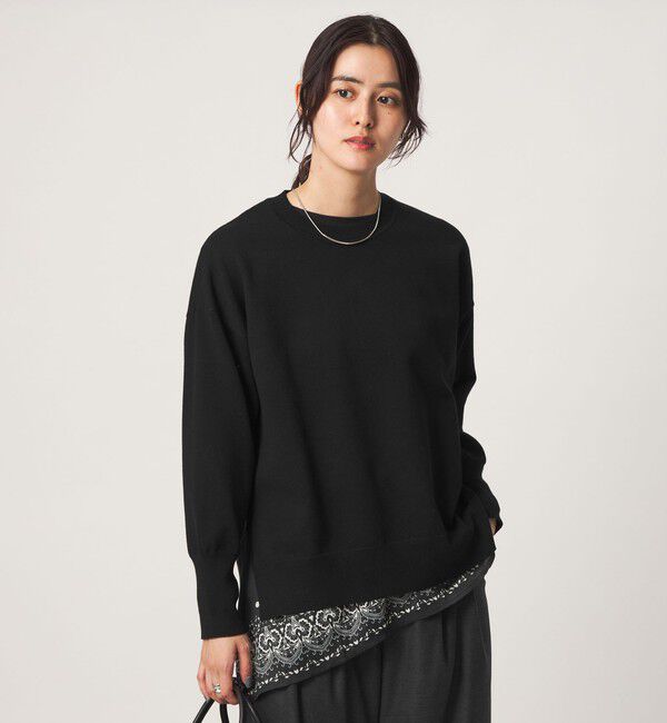 UNITED ARROWS green label relaxing「クルーネック ニット プルオーバー ウォッシャブル」|ニット・セーター|