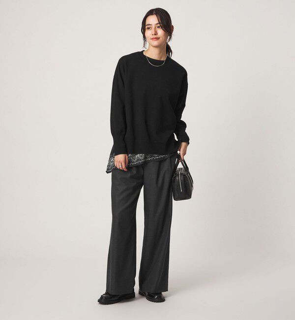 UNITED ARROWS green label relaxing「クルーネック ニット プルオーバー ウォッシャブル」|ニット・セーター|