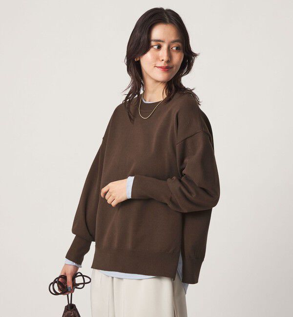 UNITED ARROWS green label relaxing「クルーネック ニット プルオーバー ウォッシャブル」|ニット・セーター|