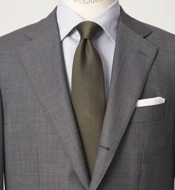 UNITED ARROWS green label relaxing「GLR シルク3 8.0cm ソリッド ネクタイ」|ネクタイ・蝶ネクタイ|OLIVE
