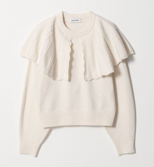 EMMEL REFINES「＜EMMEL REFINES＞EM ケーブルケープ ニットプルオーバー」|ニット・セーター|