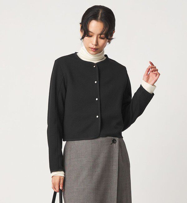 UNITED ARROWS green label relaxing「フクレ ジャガード カットソー ジャケット」|カーディガン|