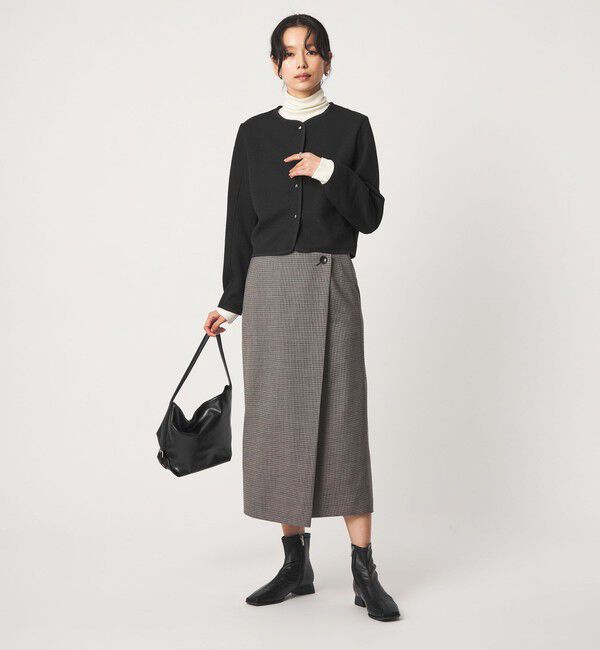 UNITED ARROWS green label relaxing「フクレ ジャガード カットソー ジャケット」|カーディガン|