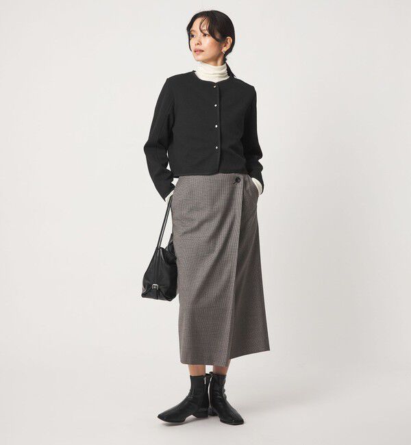 UNITED ARROWS green label relaxing「フクレ ジャガード カットソー ジャケット」|カーディガン|