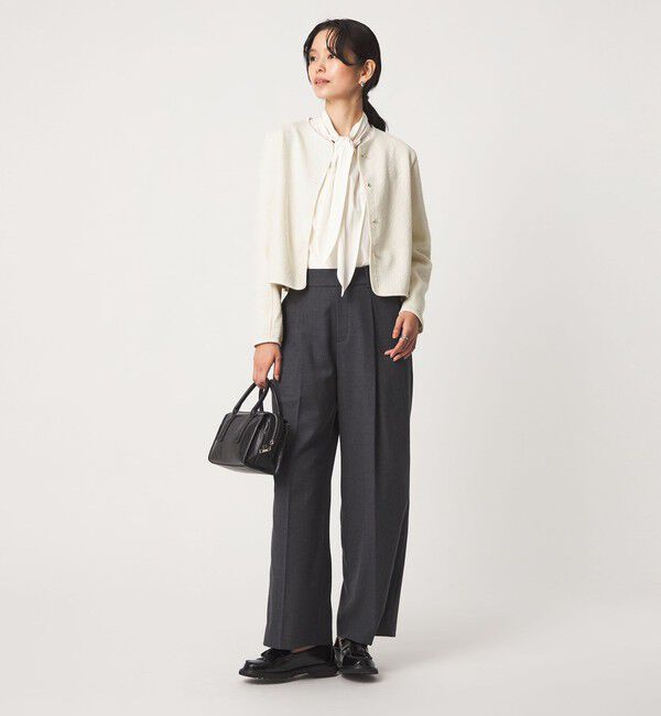UNITED ARROWS green label relaxing「フクレ ジャガード カットソー ジャケット」|カーディガン|