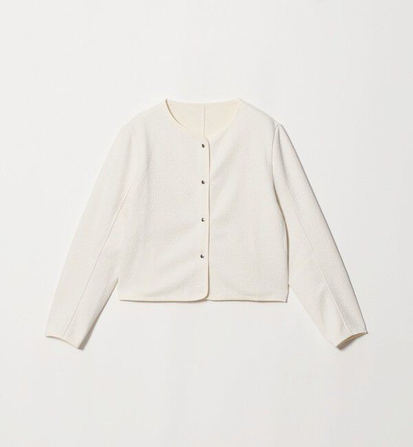 UNITED ARROWS green label relaxing「フクレ ジャガード カットソー ジャケット」|カーディガン|