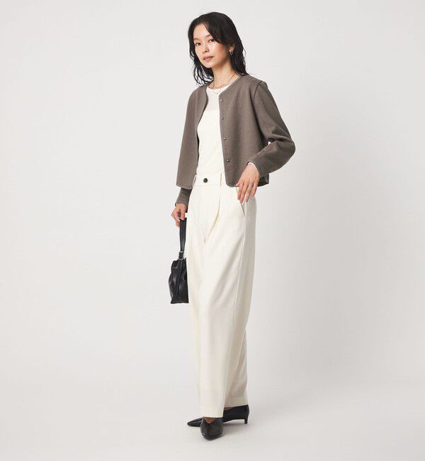 UNITED ARROWS green label relaxing「フクレ ジャガード カットソー ジャケット」|カーディガン|