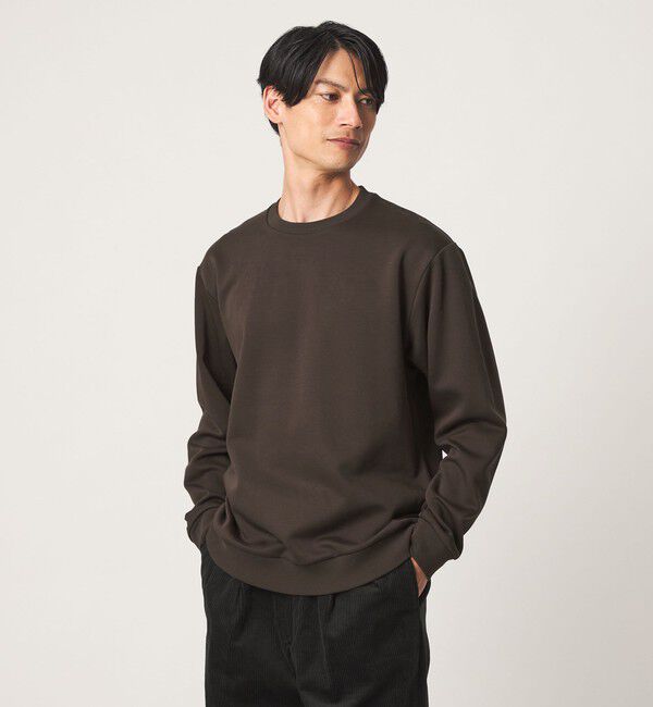 UNITED ARROWS green label relaxing「L/A ダンボール ビズ クルーネック カットソー」|Tシャツ・カットソー|DK.BROWN