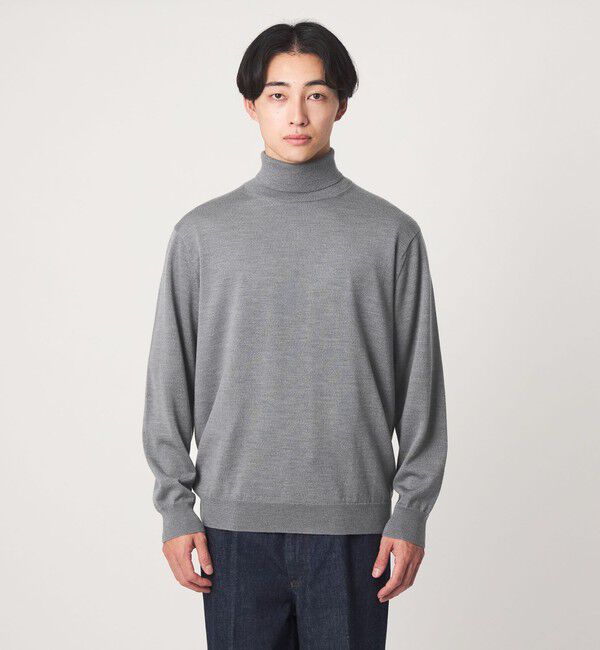 UNITED ARROWS green label relaxing「SUPER 120S ハイゲージ タートルネック ニット」|ニット・セーター|