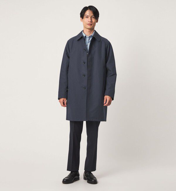 UNITED ARROWS green label relaxing「A+ ポリエステル ミノテック 2WAY バルカラー ステンカラーコート -撥水・防風・保温-」|ステンカラーコート|