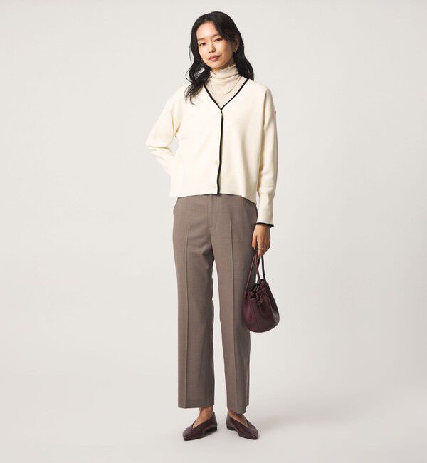 UNITED ARROWS green label relaxing「ウール スムース ワイド Vネック カーディガン ウォッシャブル」|カーディガン|